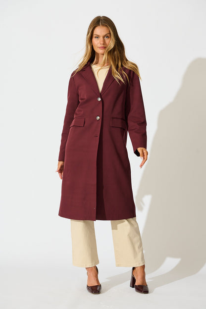 The Heritage Coat in Wine