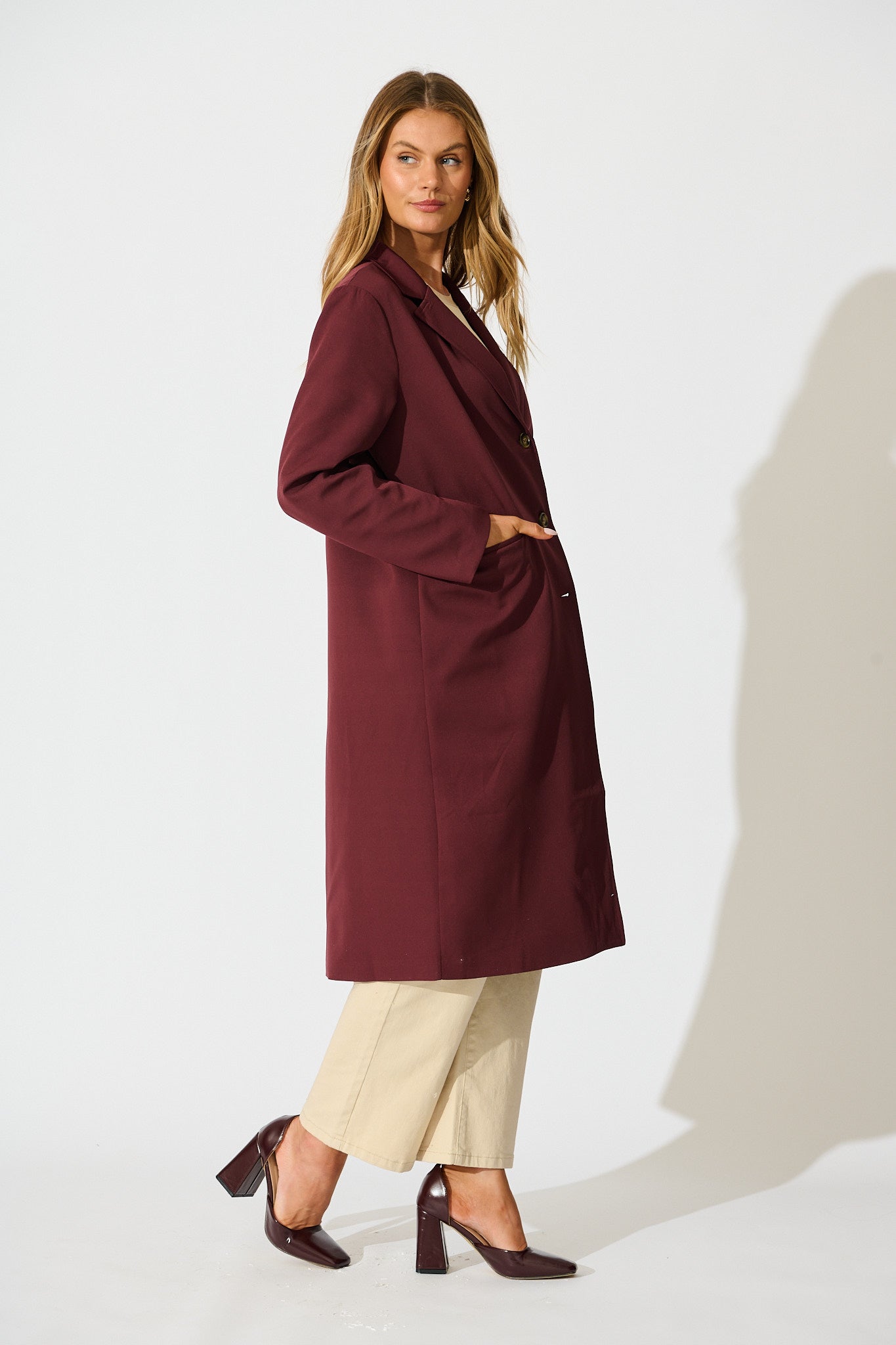 The Heritage Coat in Wine