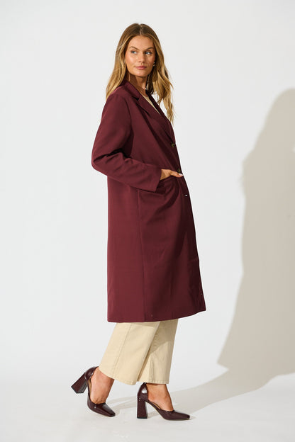 The Heritage Coat in Wine