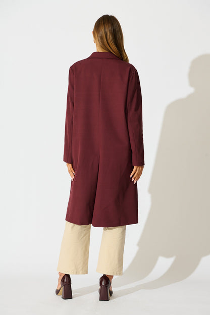 The Heritage Coat in Wine