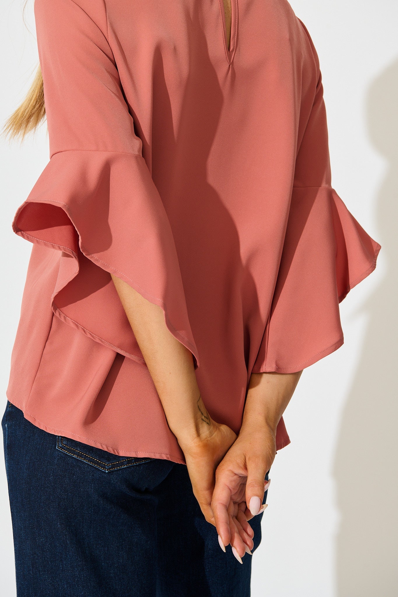 Nila Top in Dusty Pink