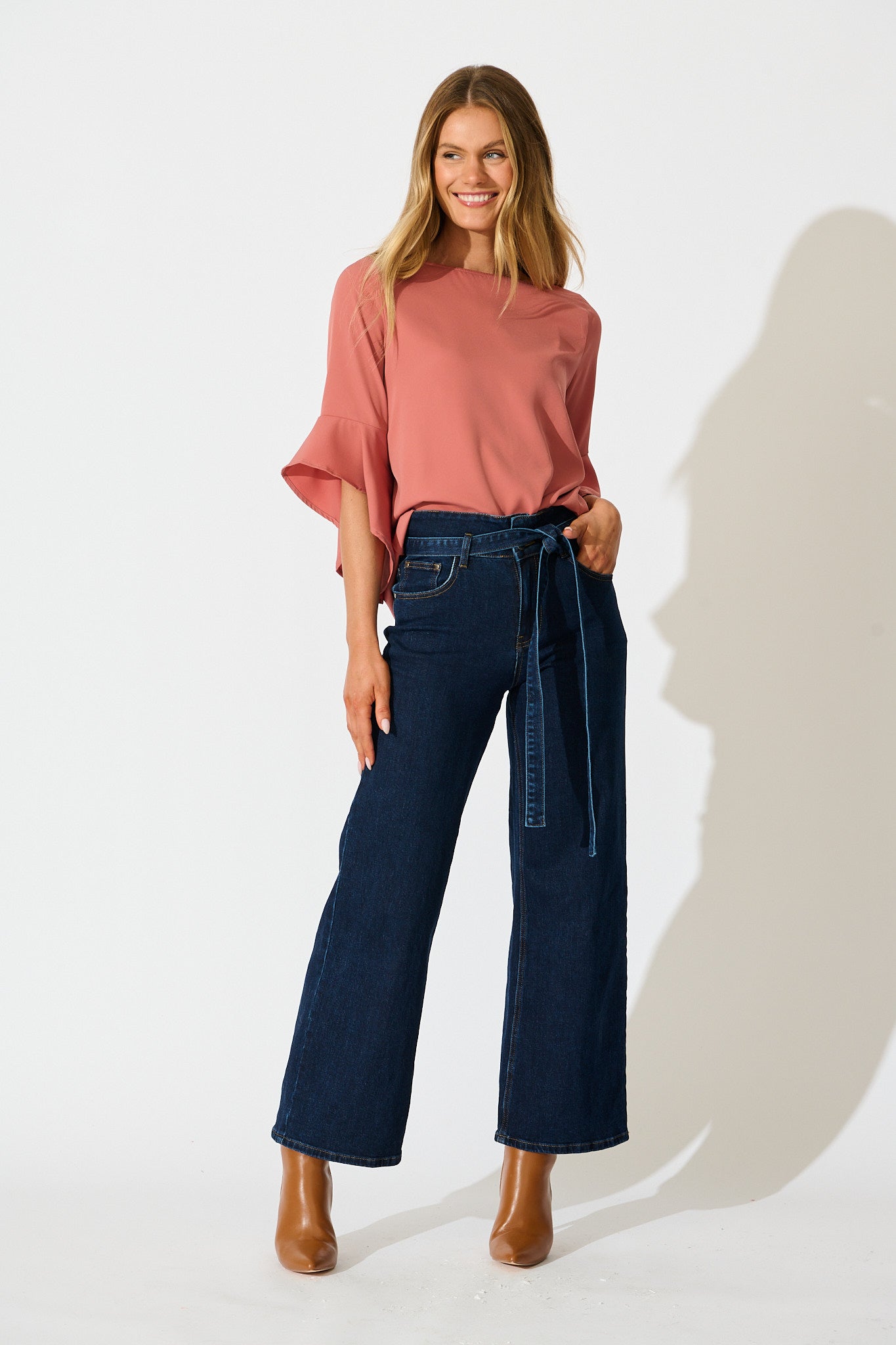 Nila Top in Dusty Pink