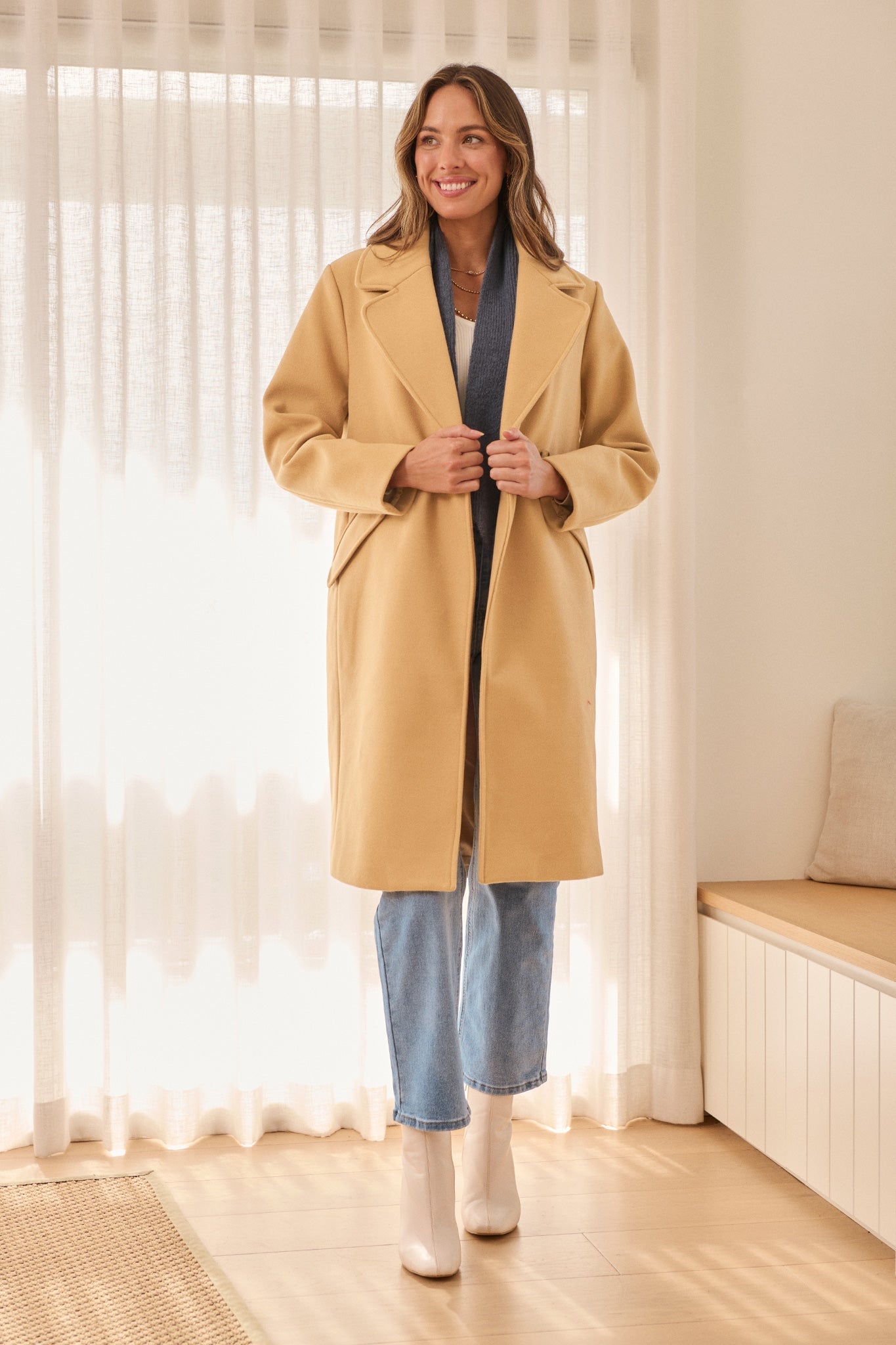 Sultry Coat in Camel