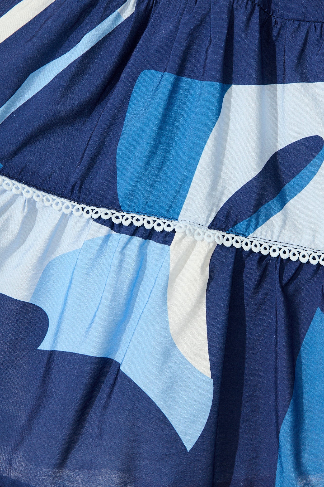 Colour Bound Dress in Navy with Blue Print