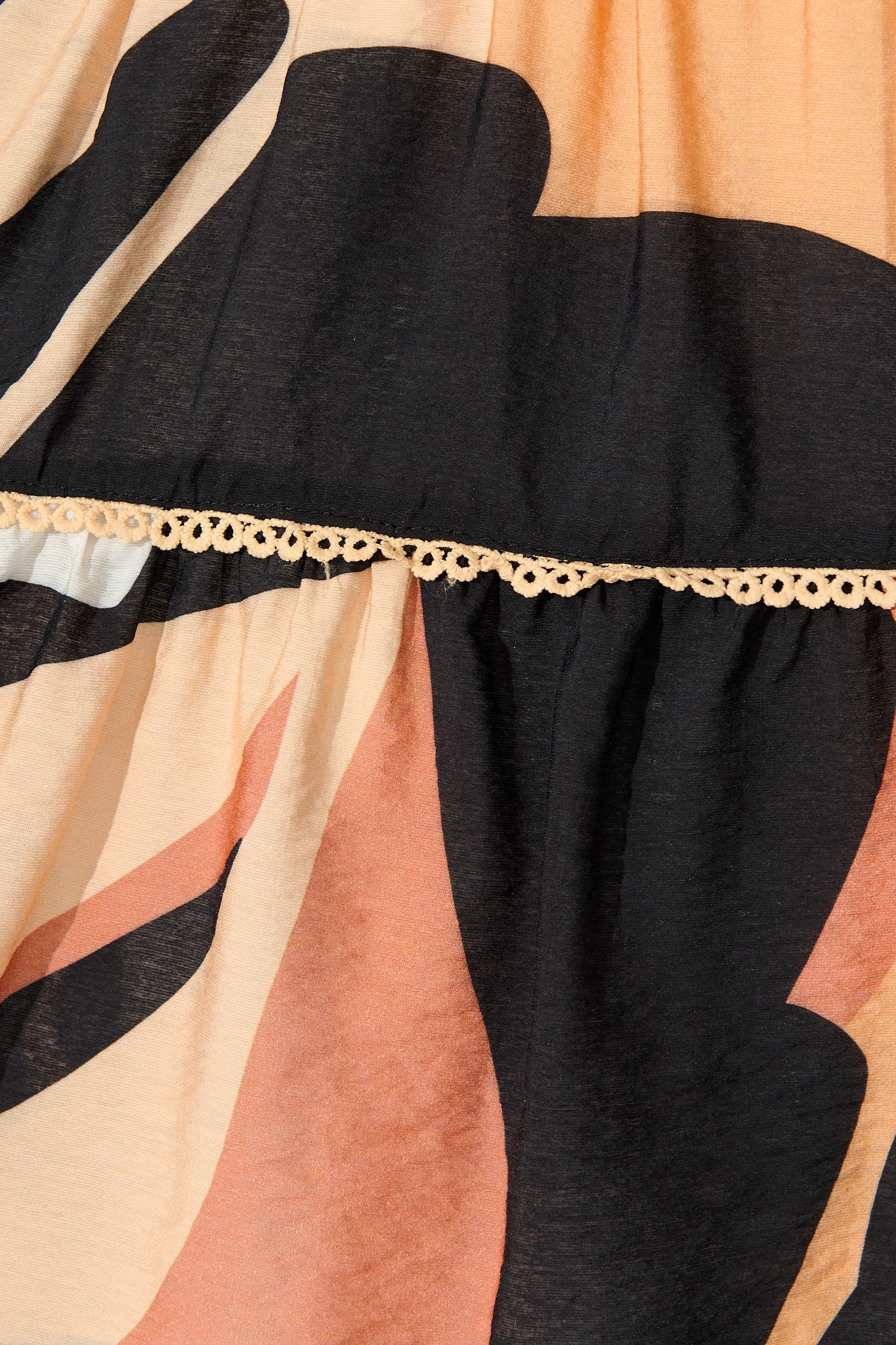 Colour Bound Dress in Rust with Black Print