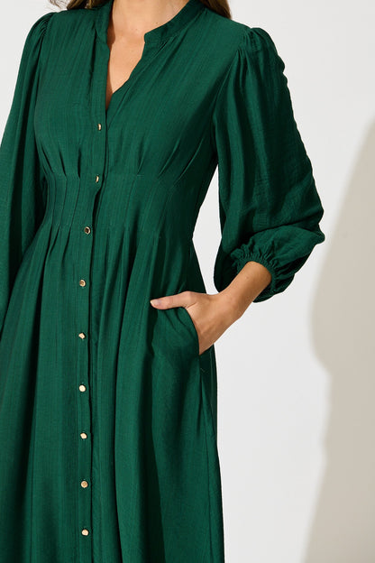 Casablanca Midi Dress in Green