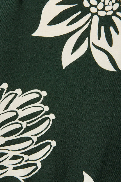 Embrace Dress in Emerald White Floral