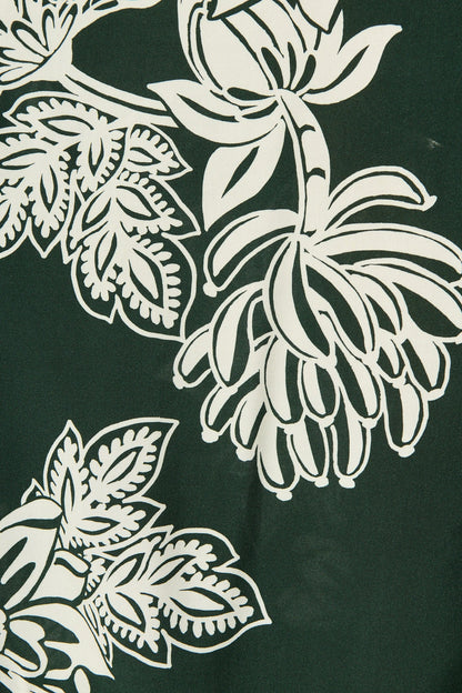 Spellbound Maxi Dress in Emerald White Floral