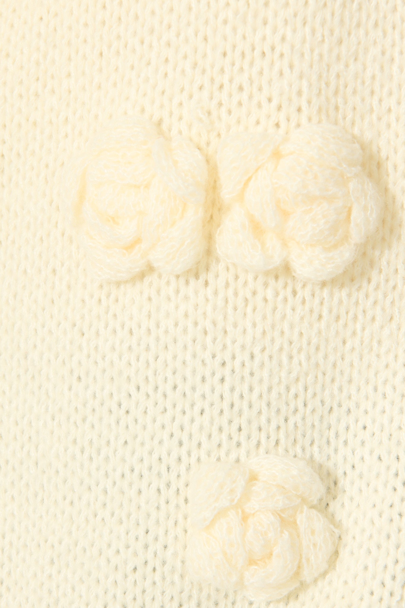 Hana Knit Cardigan in Cream Wool Blend