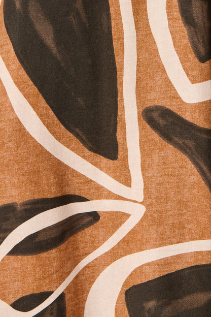 Denver Pant in Neutral Geometric Print