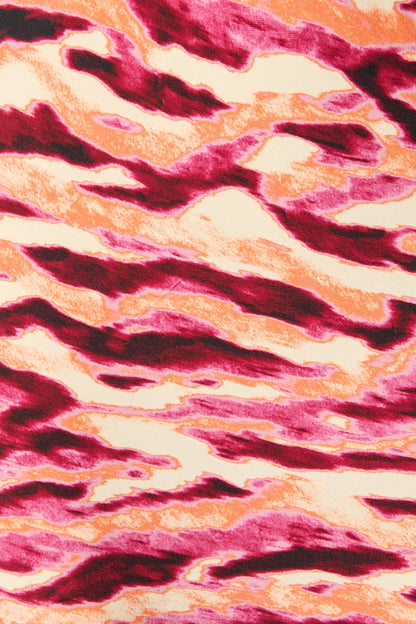 Shayla Off Shoulder Dress in Multi Wine Print