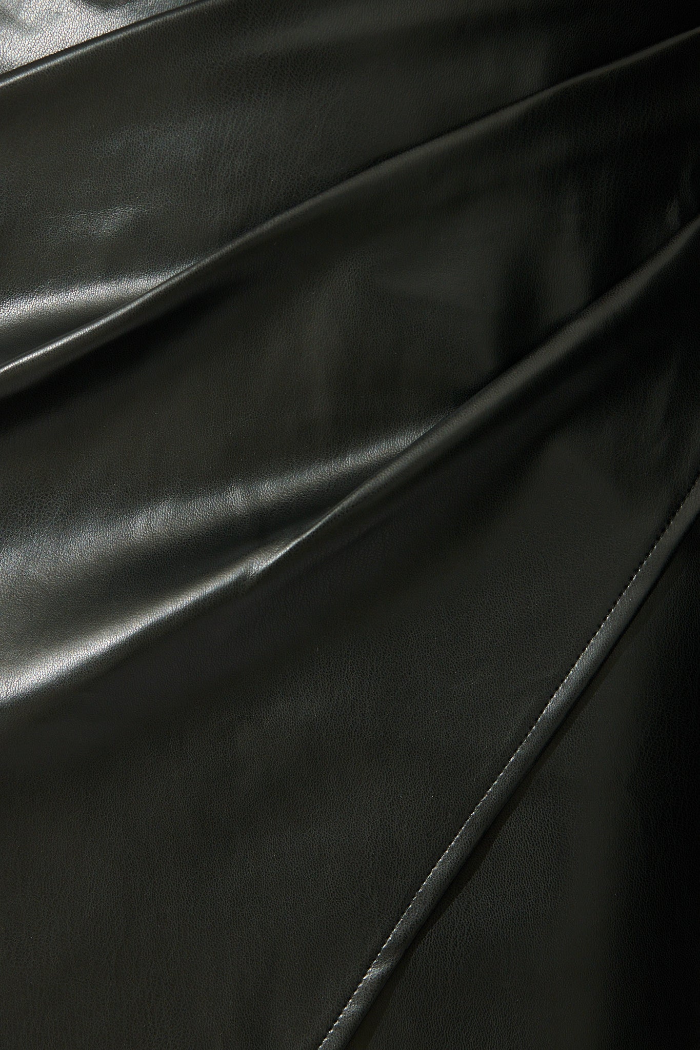 Ascend Leatherette Skirt in Black