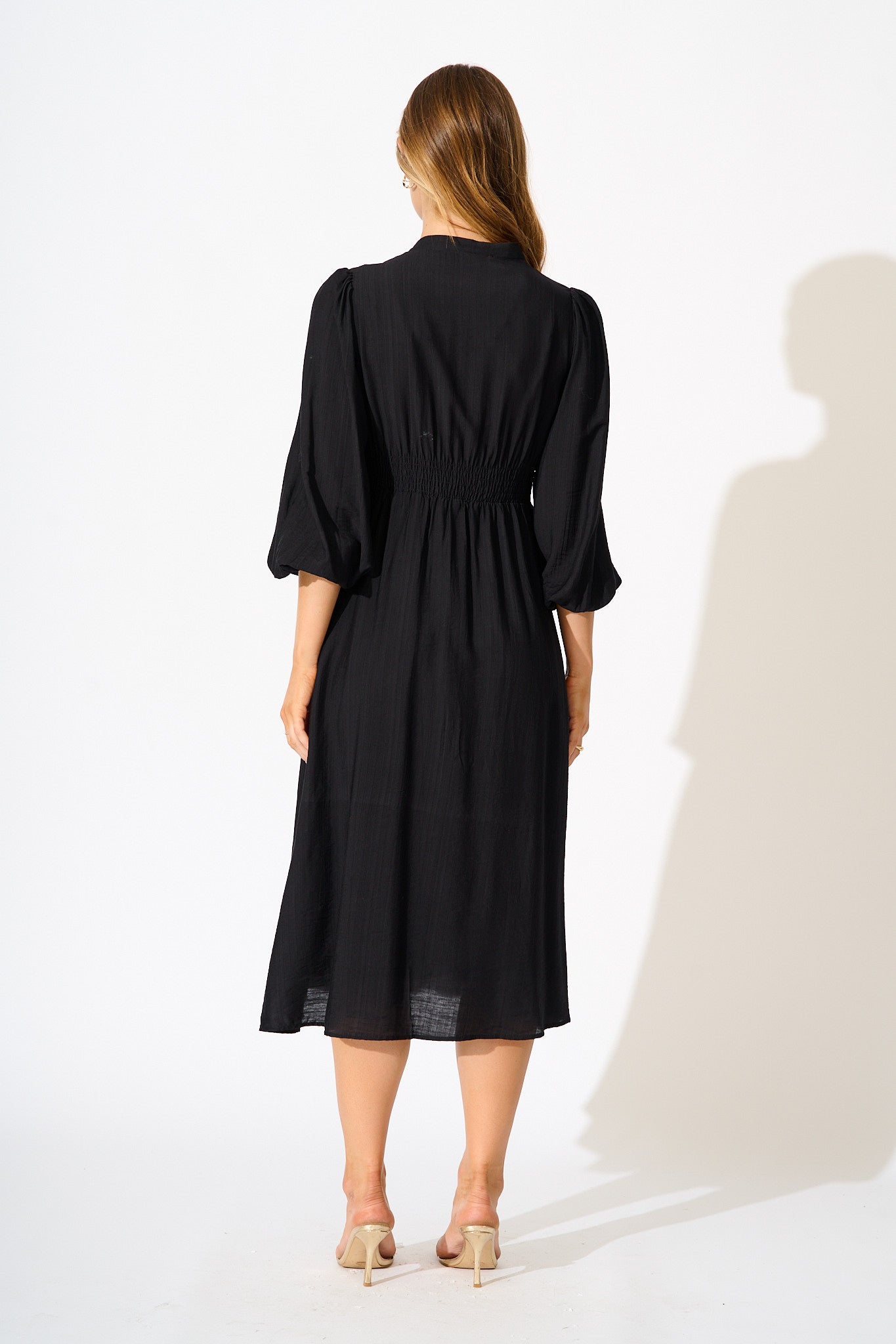 Casablanca Midi Dress in Black