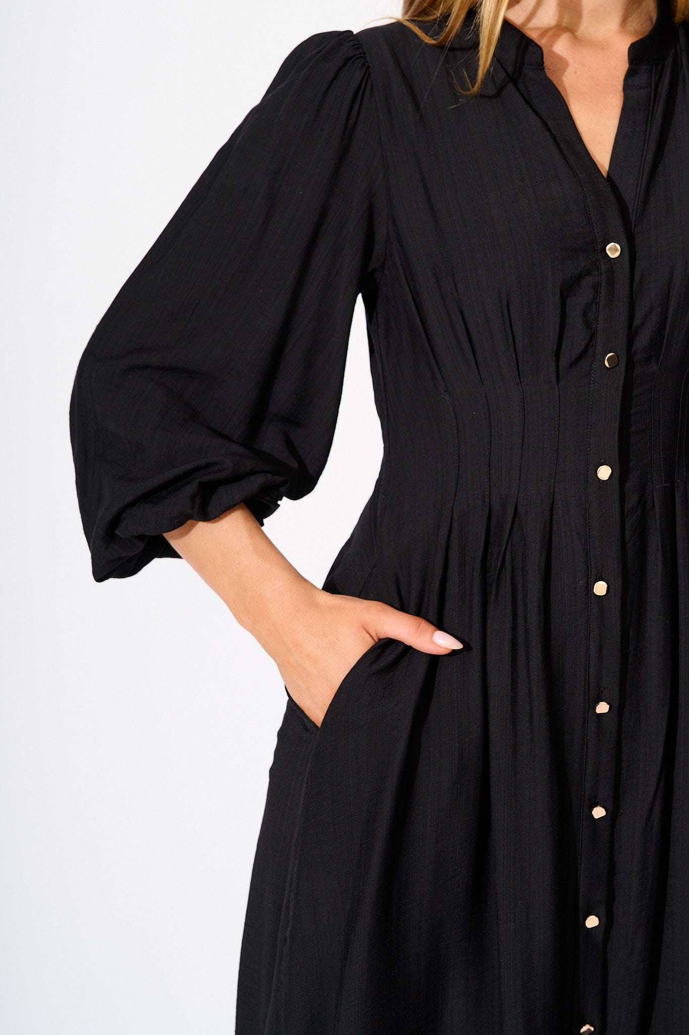 Casablanca Midi Dress in Black