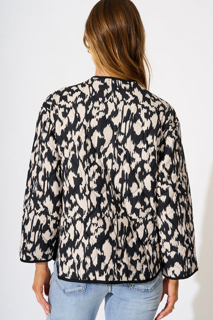 Tavana Jacket in Black and White Print