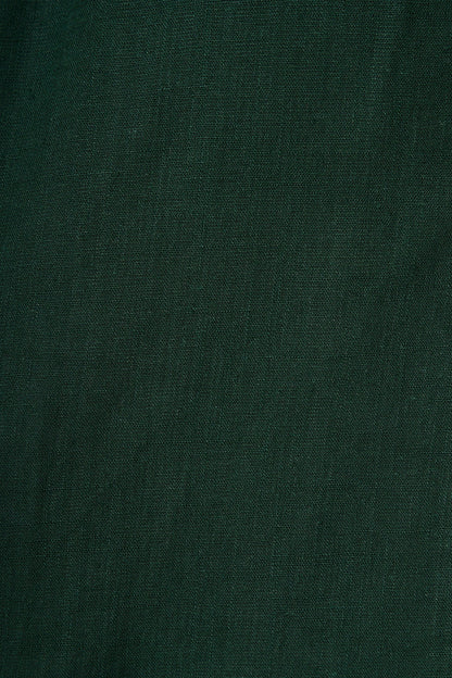 Soft Spoken Top in Emerald Linen Blend