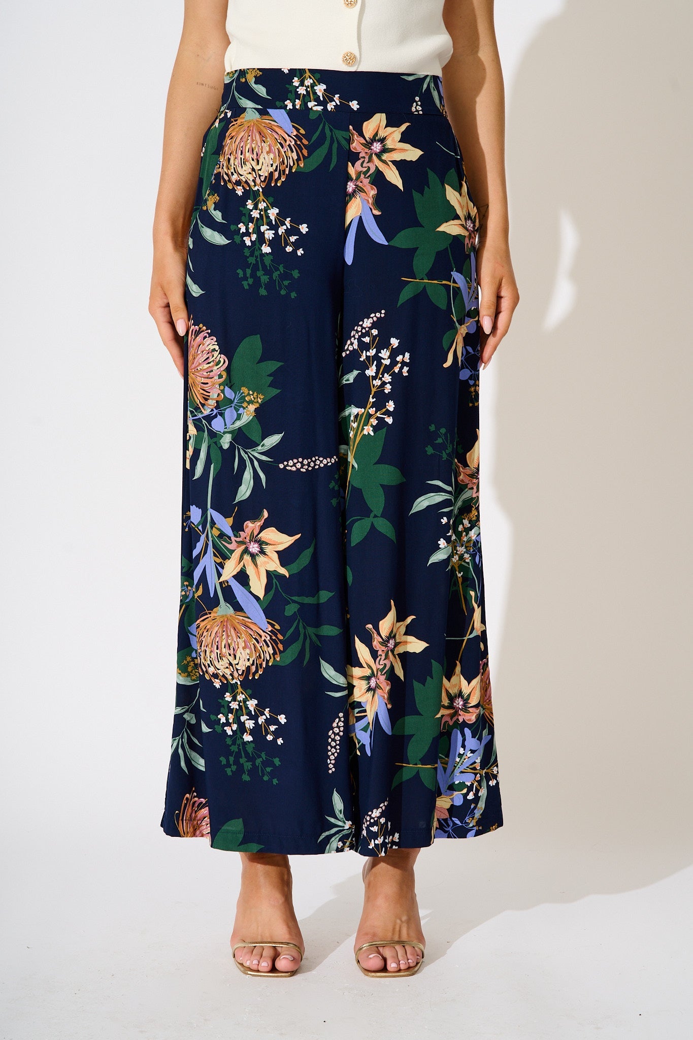 Ellery Pant in Navy Floral