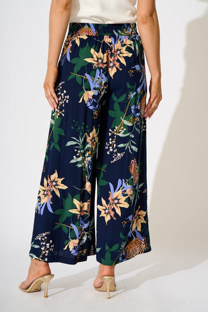 Ellery Pant in Navy Floral