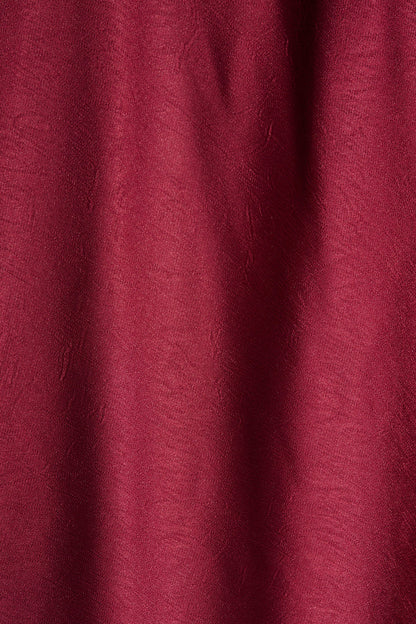 Veiled Illusion Maxi Dress in Wine Satin