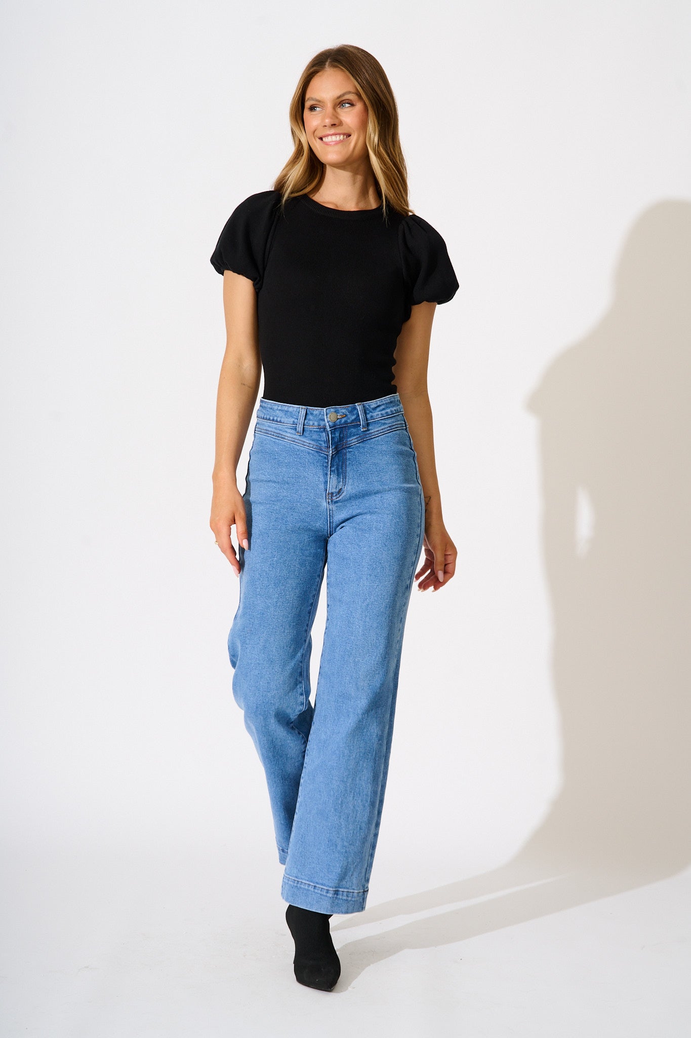 Perfect Harmony Knit Top in Black