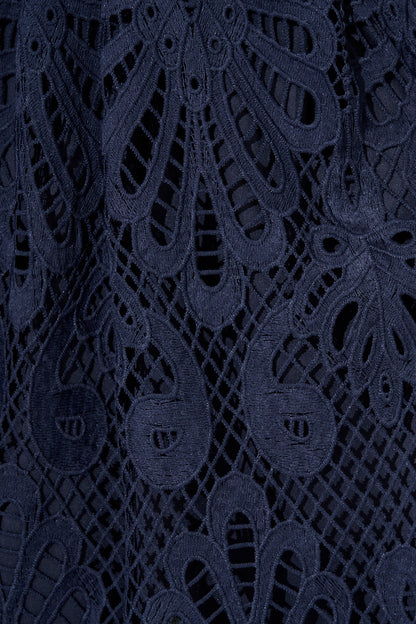 Seraphina Lace Dress in Navy