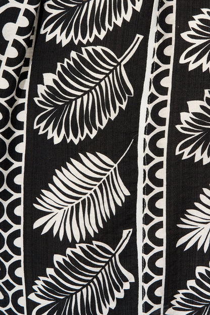 Stellar Shirt Dress in Black and White