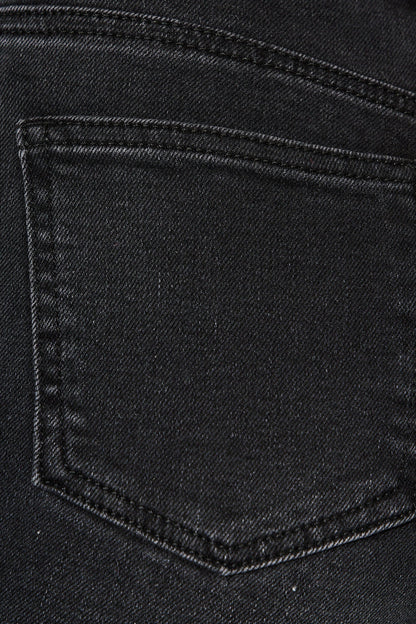 Ocean Road High Rise Wide Leg Jean in Black Denim