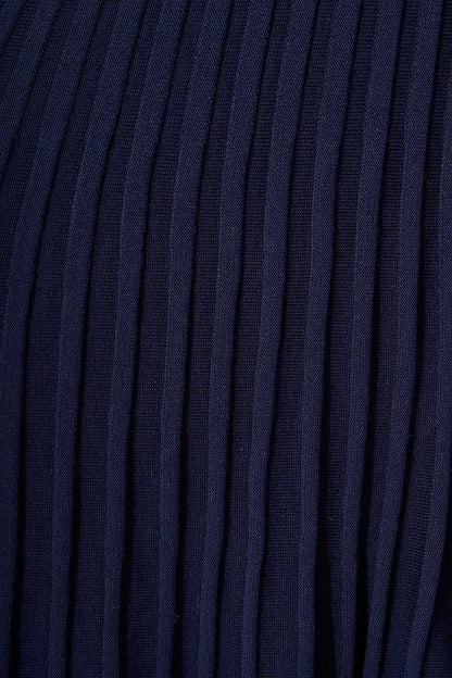 Coast Knit Dress in Navy with White Trim
