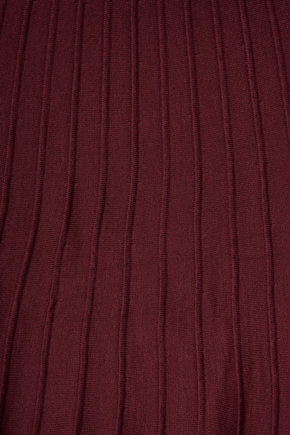 Selma Midi Knit Dress in Wine