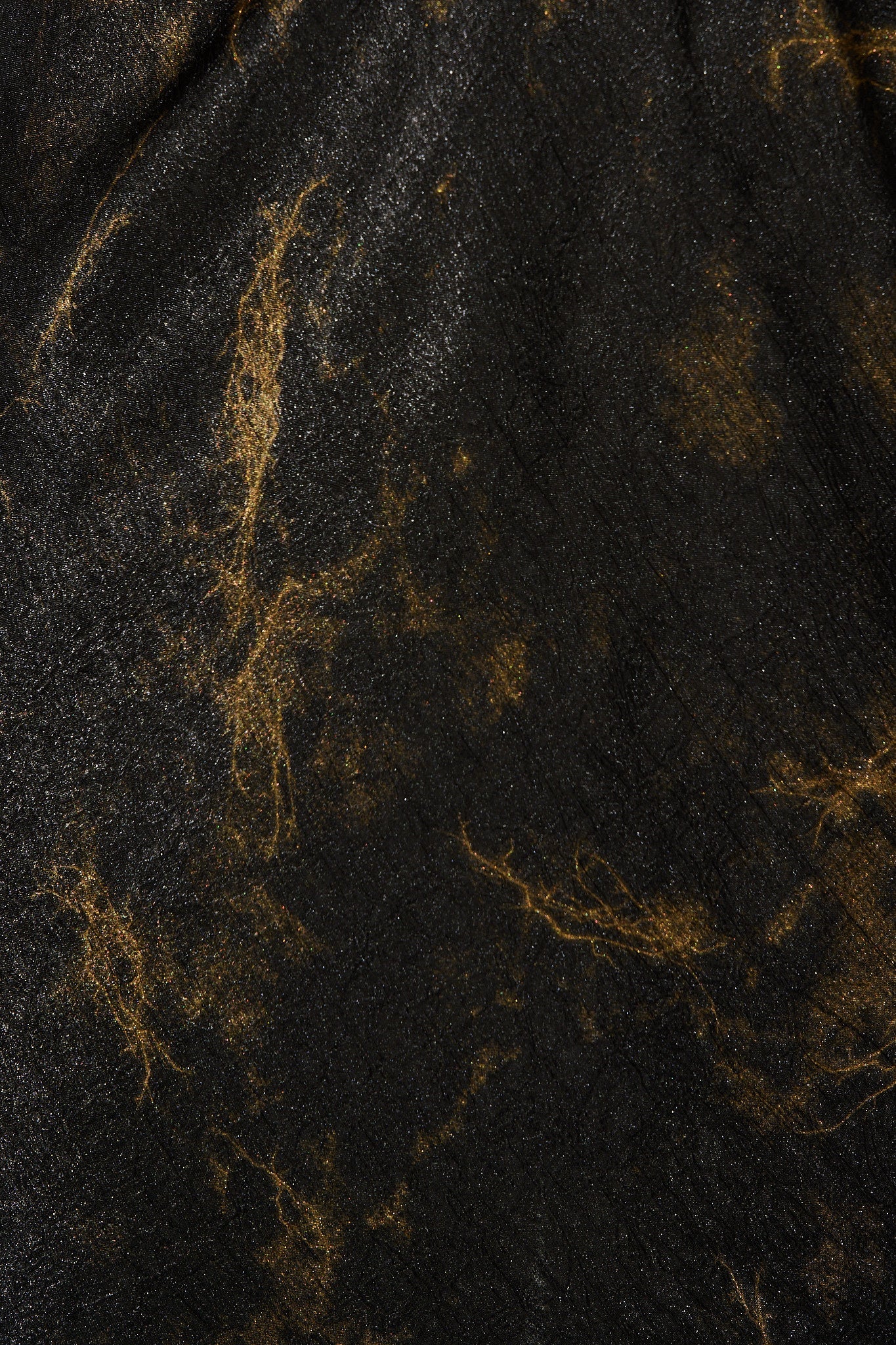 Shayla Off Shoulder Dress in Black with Gold Marble