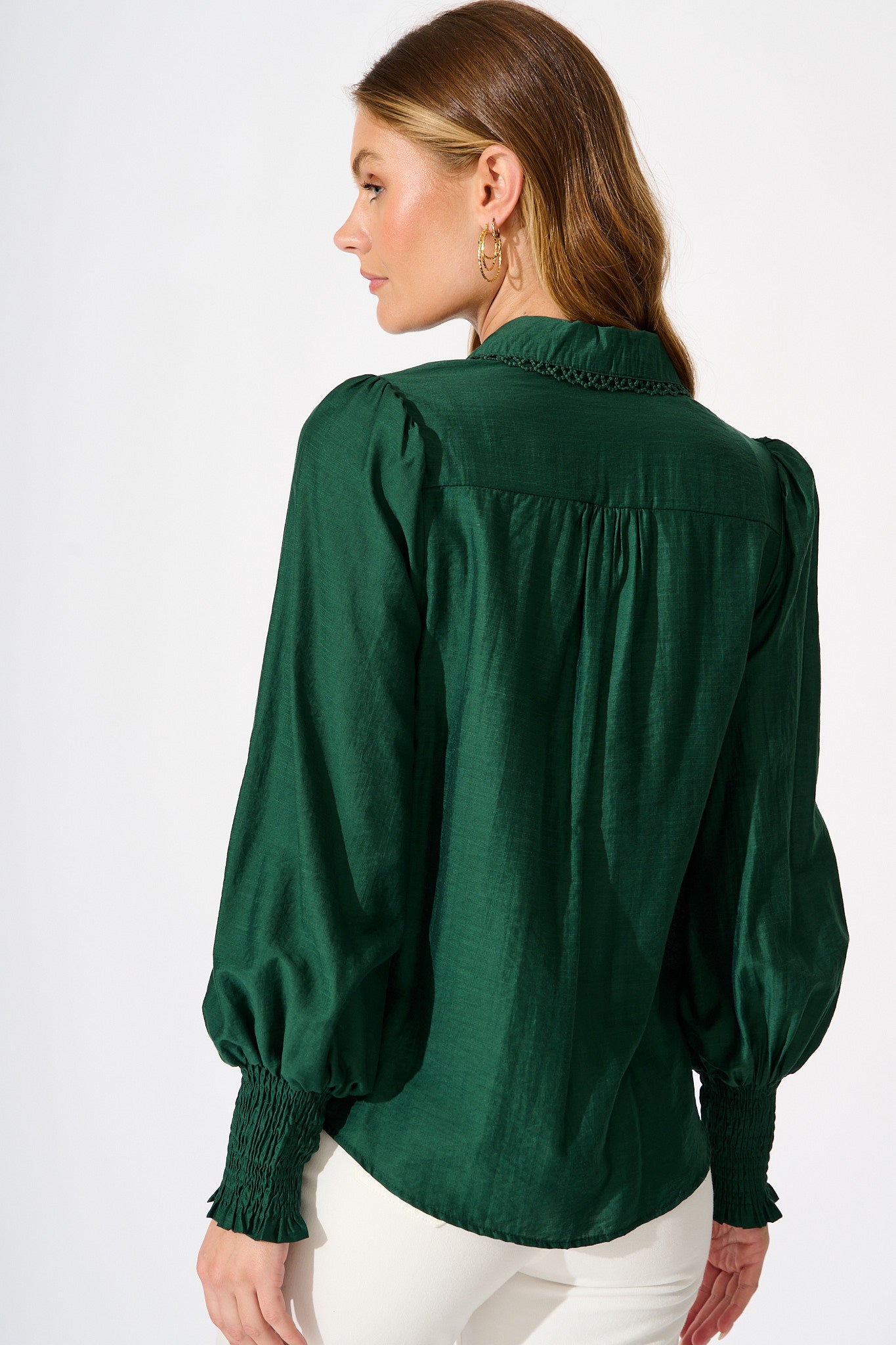 Farah Shirt in Emerald