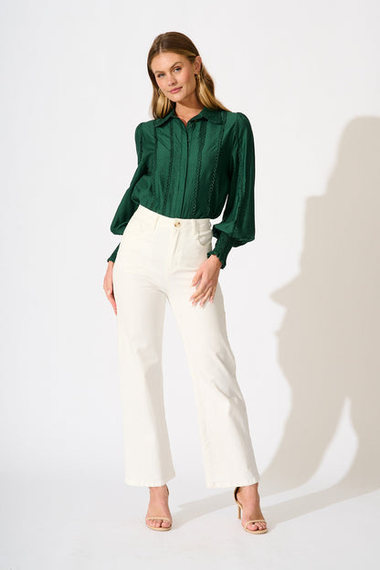 Farah Shirt in Emerald