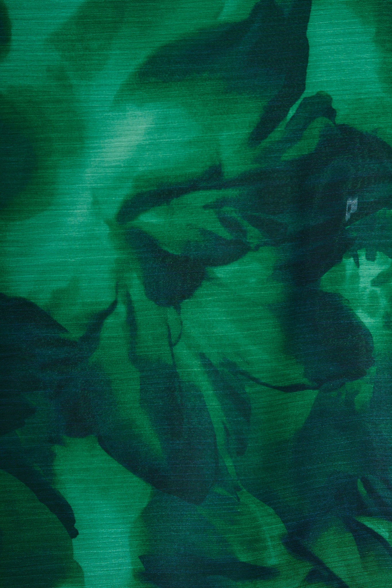 Martina Maxi Dress in Green Watercolour Chiffon