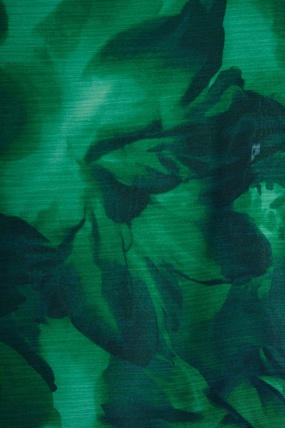 Martina Maxi Dress in Green Watercolour Chiffon