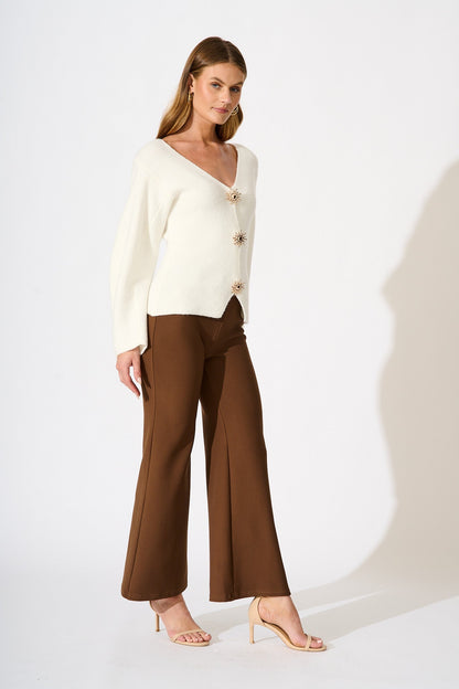 Rosie Knit Cardigan in White