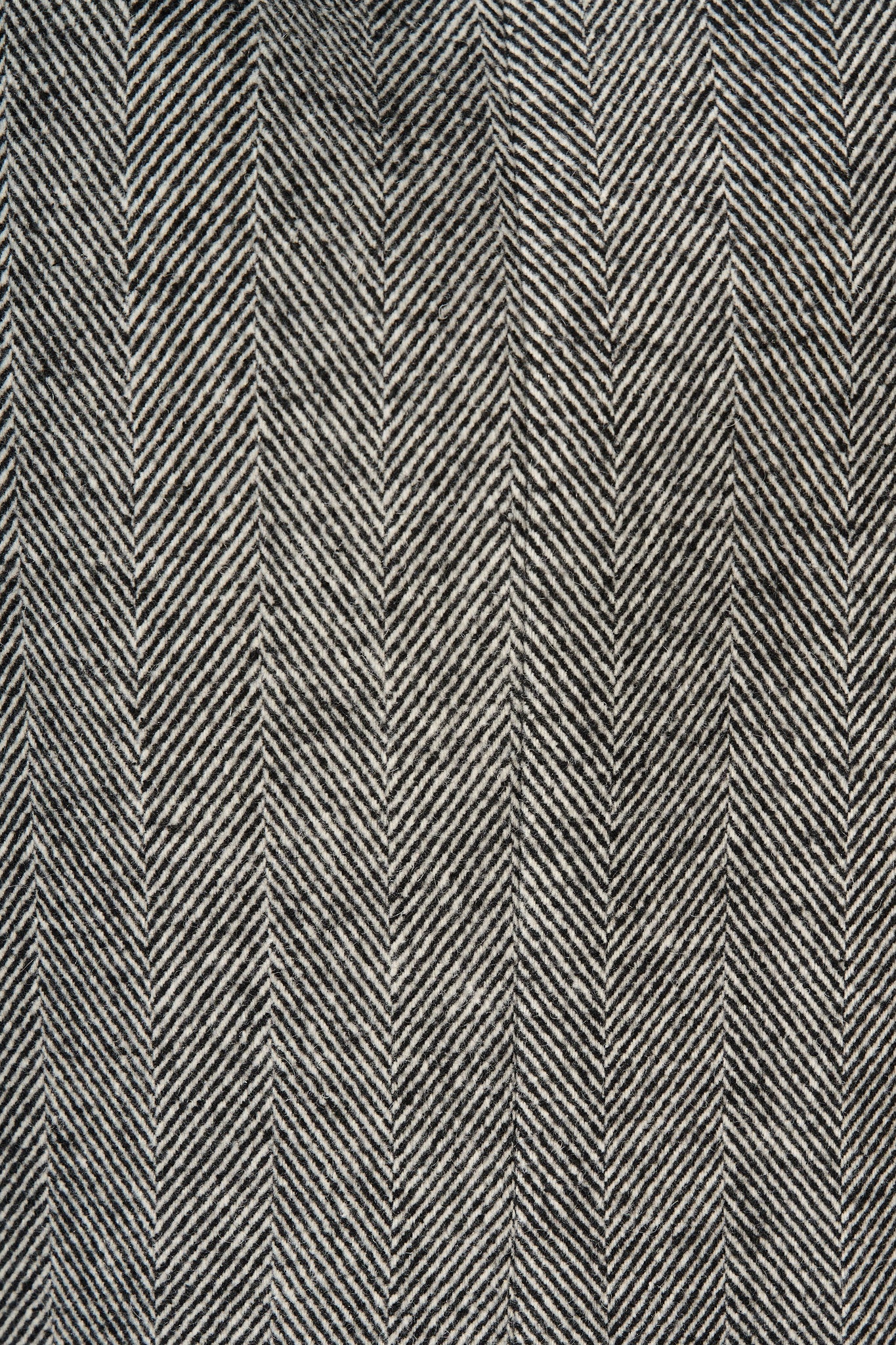 Worth The Wait Coat in Black and White Herringbone