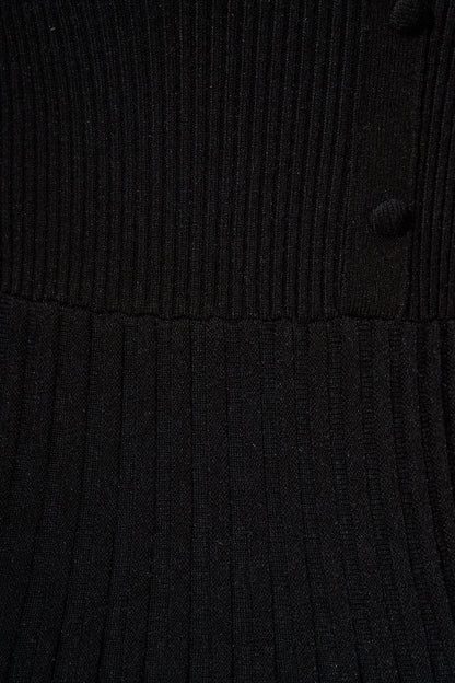 Poised Perfection Knit Dress in Black