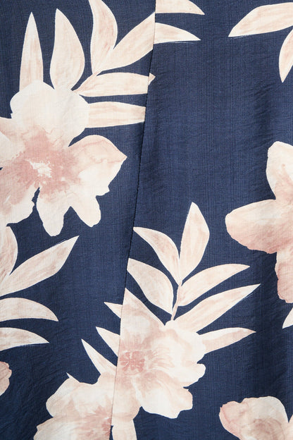 Leilani Maxi Dress in Navy with Cream Floral
