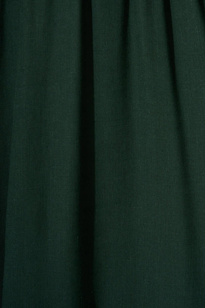 Sorcha Maxi Dress in Emerald Linen Blend