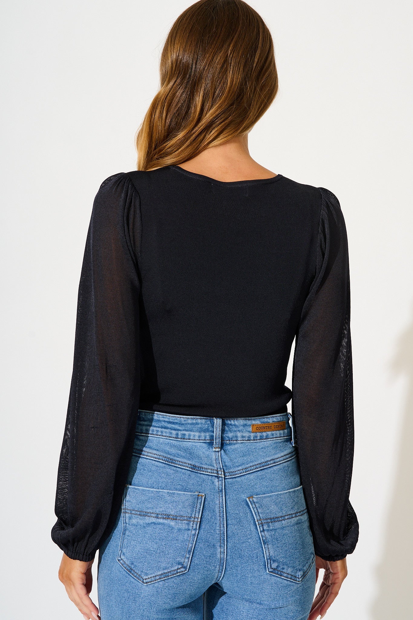 In Your Arms Knit Top in Black