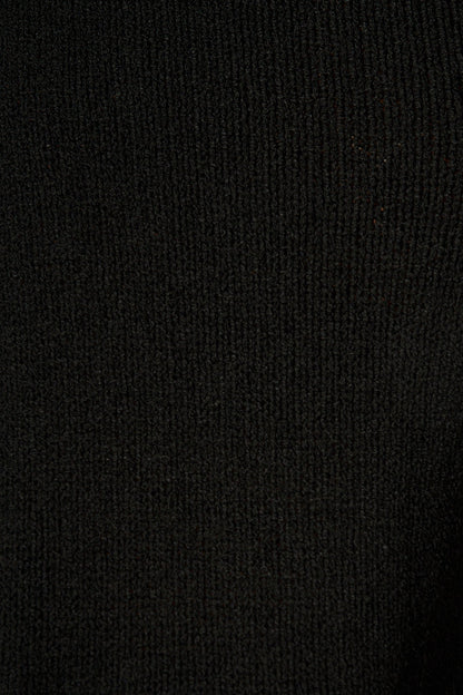 Nerida Off Shoulder Knit Top in Black