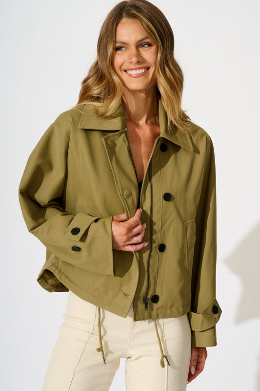 Olympia Jacket in Khaki