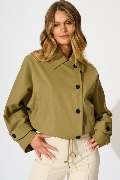 Olympia Jacket in Khaki