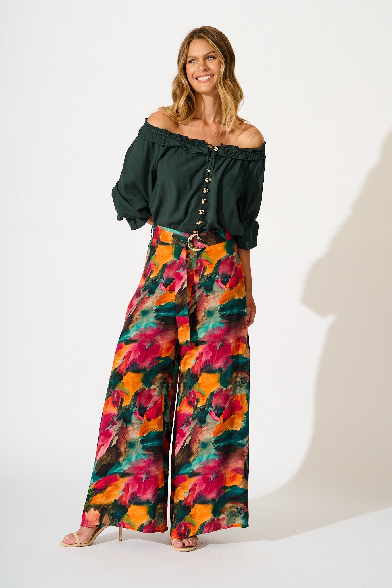 Painted Allure Top in Emerald