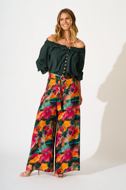 Painted Allure Top in Emerald