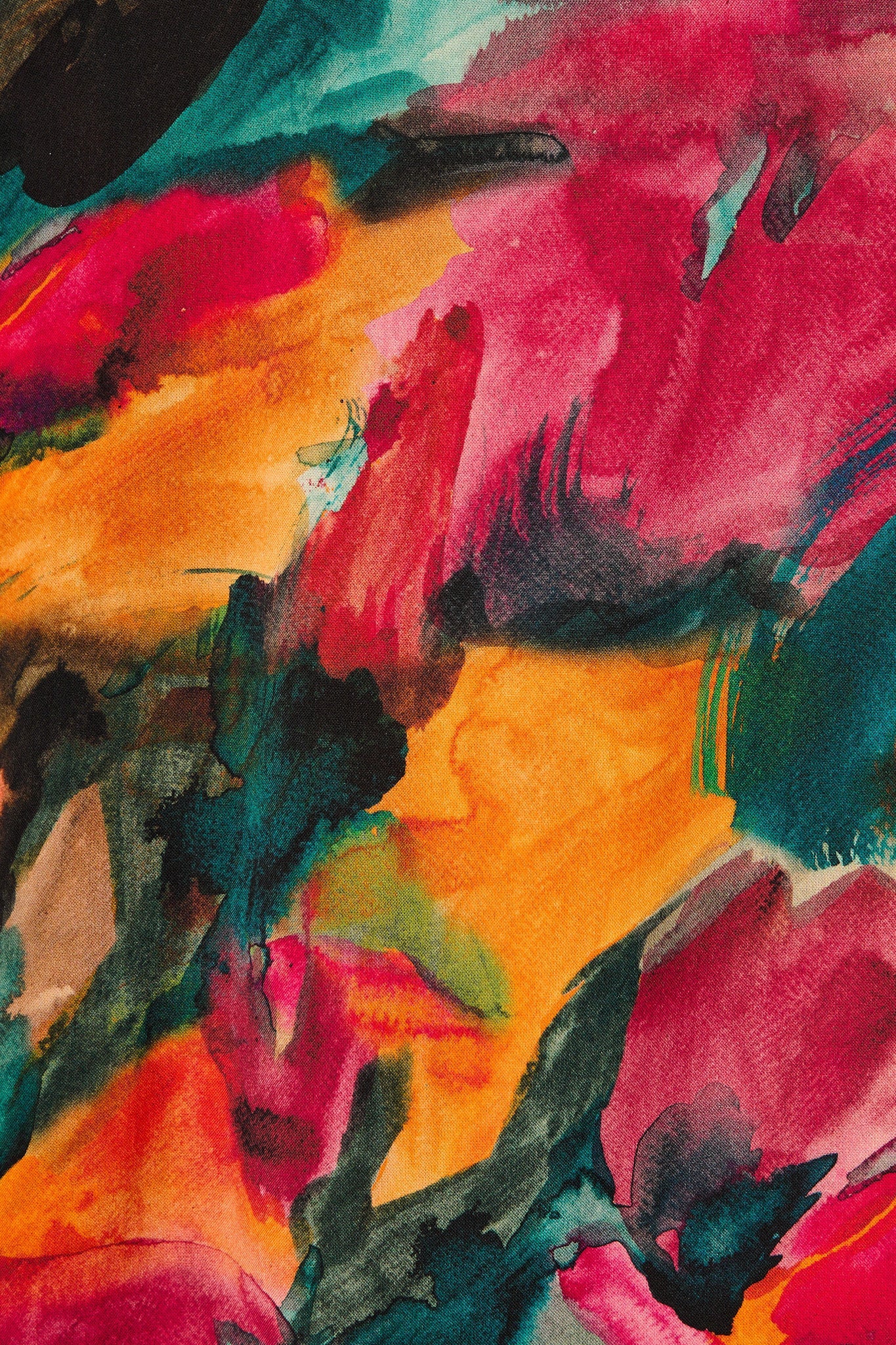 Jewel Mist Pant in Multi Watercolour Print