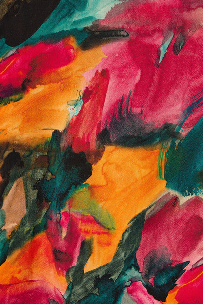 Jewel Mist Pant in Multi Watercolour Print