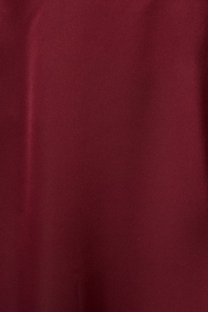 Olsen Maxi Dress in Wine Satin