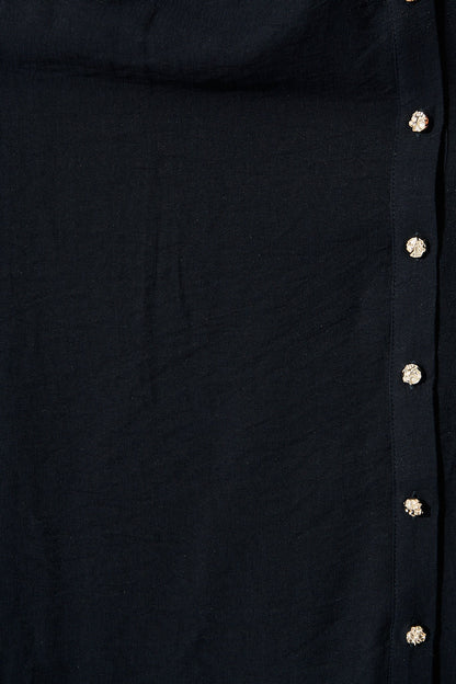 Monday Muse Midi Shirt Dress in Navy