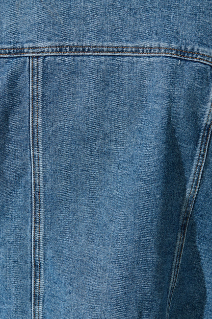 No Doubts Denim Jacket in Mid Blue Wash